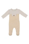 Maniere Manière Snap Pocket Cotton Blend Footie In Gray