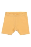 Maniere Kids' Manière Solid Bike Shorts In Yellow