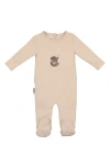 Maniere Manière Stargazer Cotton Blend Footie In Neutral