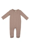 Maniere Babies' Manière Stretch Cotton Pointelle Footie In Neutral