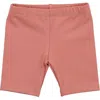 Maniere Manière Stripe Short Leggings In Orange