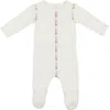 Maniere Manière Triangle Print Cotton Blend Footie In White