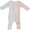 Maniere Babies' Manière Whimsical Shape Footie In Gray