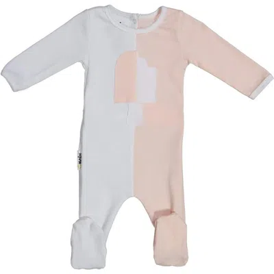 Maniere Babies' Manière Whimsical Shape Footie In Gray