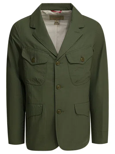 Manifattura Ceccarelli "bush" Lightweight Jacket In Green
