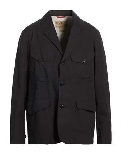 Manifattura Ceccarelli Man Jacket Midnight Blue Size 44 Cotton