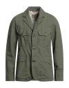 Manifattura Ceccarelli Man Jacket Military Green Size 46 Cotton In Green