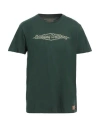 Manifattura Ceccarelli Man T-shirt Green Size L Cotton