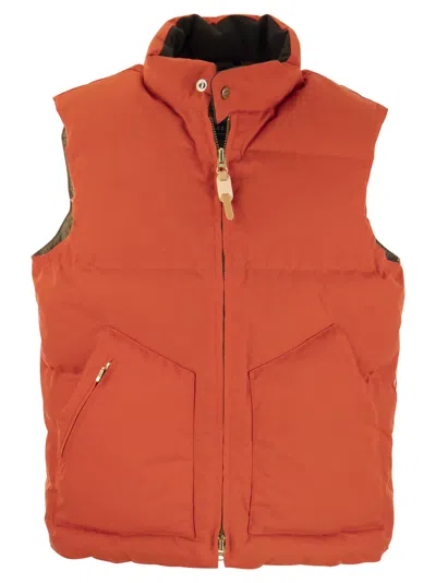 Manifattura Ceccarelli Padded Waistcoat In Orange