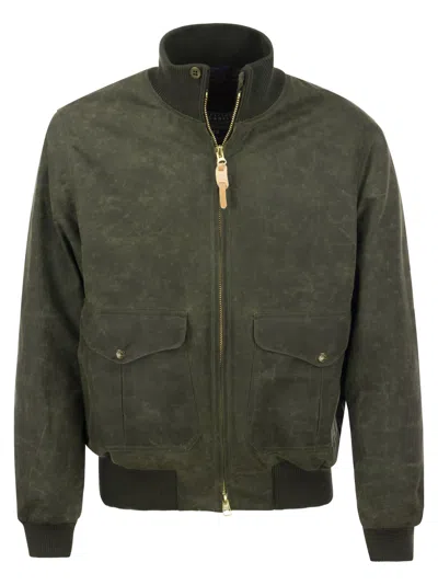 MANIFATTURA CECCARELLI MANIFATTURA CECCARELLI WATER REPELLENT COTTON BOMBER JACKET