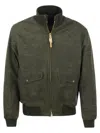 Manifattura Ceccarelli Water-repellent Cotton Bomber Jacket In Green