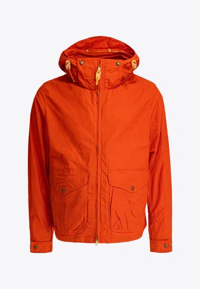 Manifattura Ceccarelli Zip-up Windbreaker Jacket In Orange