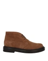 Manifatture Etrusche Man Ankle Boots Camel Size 7 Soft Leather In Beige