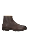 Manifatture Etrusche Man Ankle Boots Dark Brown Size 9 Leather