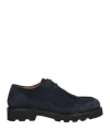 Manifatture Etrusche Man Lace-up Shoes Midnight Blue Size 9 Soft Leather