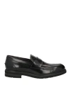 Manifatture Etrusche Man Loafers Black Size 12 Leather