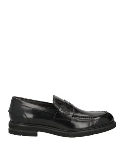 Manifatture Etrusche Man Loafers Black Size 12 Leather