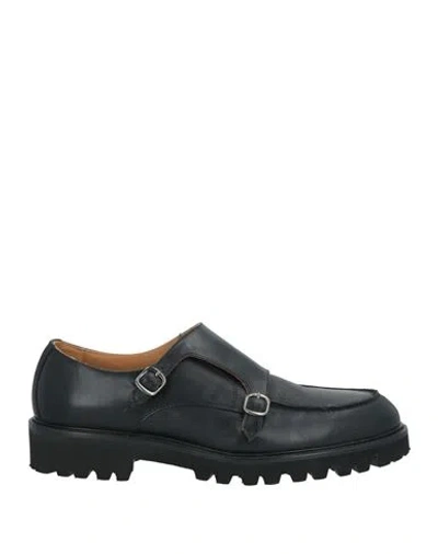 Manifatture Etrusche Man Loafers Black Size 6 Leather