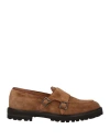Manifatture Etrusche Man Loafers Camel Size 6 Soft Leather In Beige