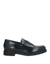 Manifatture Etrusche Man Loafers Midnight Blue Size 13 Leather