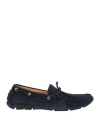 Manifatture Etrusche Man Loafers Navy Blue Size 12 Soft Leather In Navy Blue