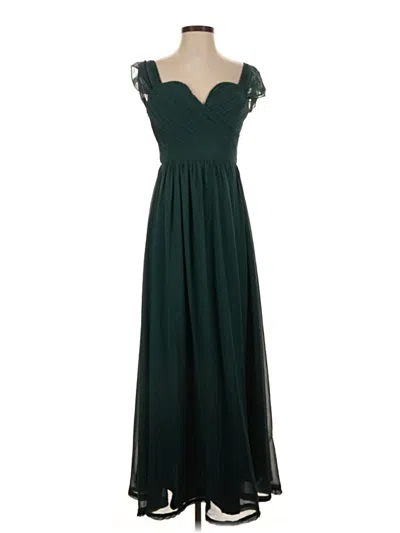 Pre-owned Maniju Cocktail Dress In Teal
