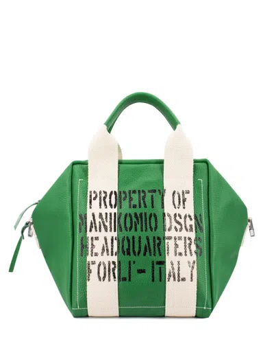 Manikomio Dsgn Shoulder Bag In Green Apple