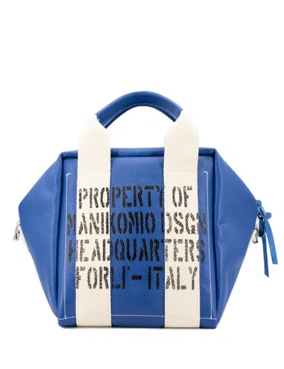 Manikomio Dsgn Shoulder Bag In Royal