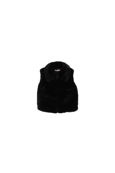 Manila Grace Kids'  Coats Black In Nero Neri E Grigi