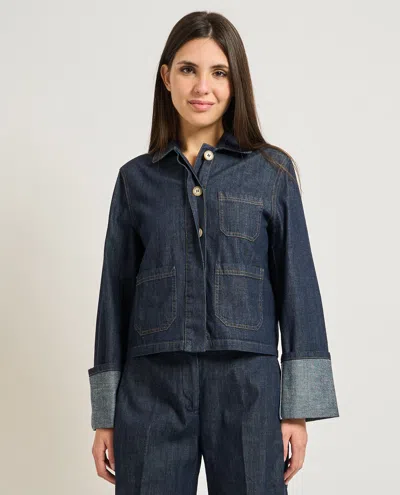 Manila Grace Jackets In Blue