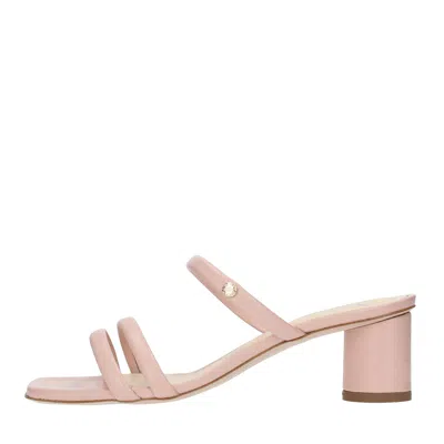 Manila Grace Sandals Pink In Neutral