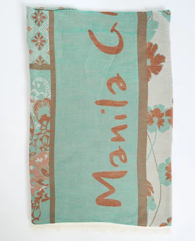 Manila Grace Scarfs In Blue