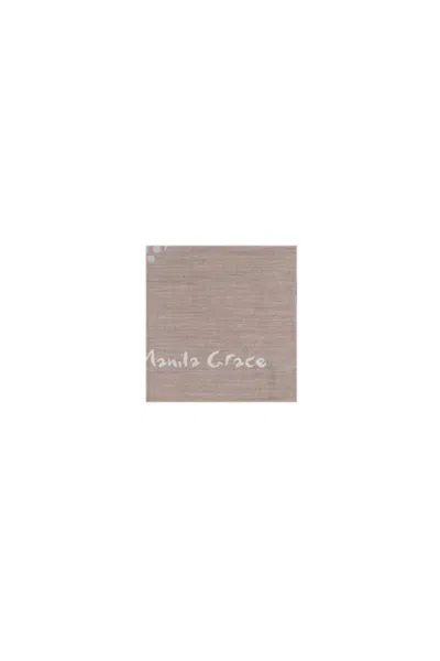 Manila Grace Scarfs In Vanilla Beige