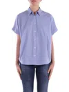 Manila Grace Shirts Light Blue In Celeste Blu E Verdi