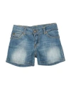 Manila Grace Toddler Girl Denim Shorts Blue Size 6 Cotton, Elastane In Blue