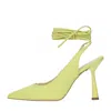 Manila Grace With Heel Green In Verde Blu E Verdi