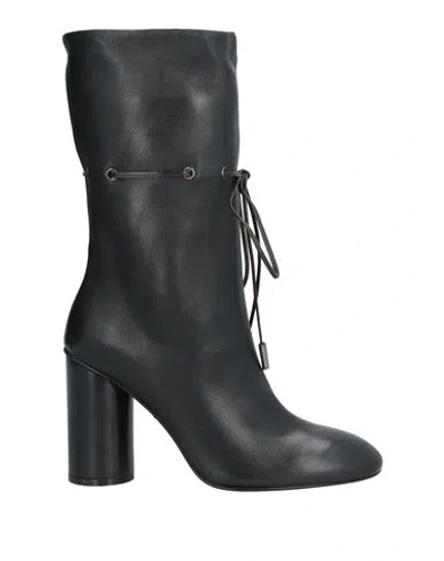 Manila Grace Woman Ankle Boots Black Size 5 Ovine Leather