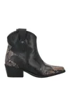 Manila Grace Ankle Boots In Black