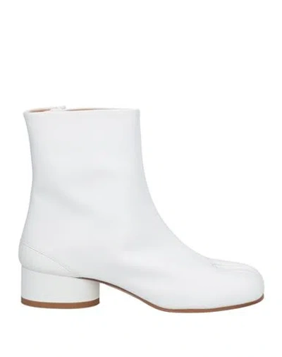 Manila Grace Woman Ankle Boots White Size 5 Leather