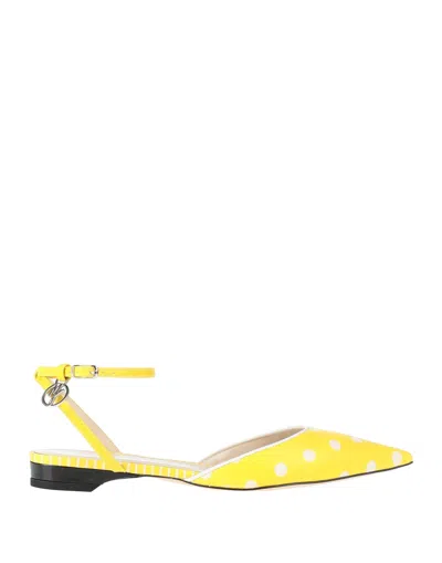Manila Grace Ballet Flats In Yellow