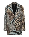 Manila Grace Woman Blazer Beige Size 6 Polyester, Elastane In Beige