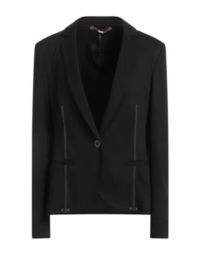 Manila Grace Woman Blazer Black Size 10 Viscose, Polyamide, Elastane