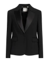 Manila Grace Woman Blazer Black Size 2 Polyester, Viscose In Black
