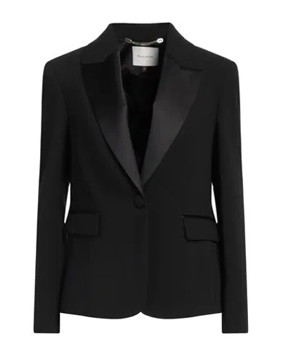 Manila Grace Woman Blazer Black Size 2 Polyester, Viscose