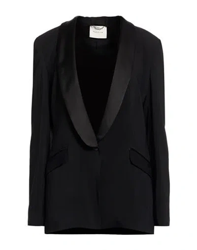 Manila Grace Woman Blazer Black Size 2 Viscose, Elastane