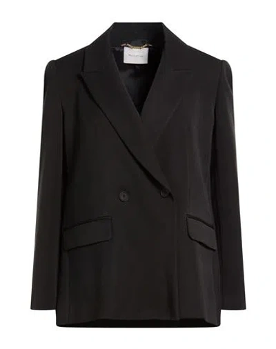 Manila Grace Woman Blazer Black Size 8 Polyester, Viscose, Elastane