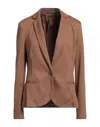 Manila Grace Suit Jackets In Brown