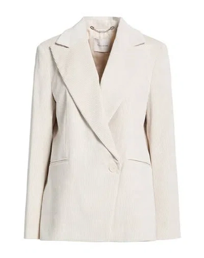 Manila Grace Woman Blazer Cream Size 2 Polyester, Polyamide, Elastane In White