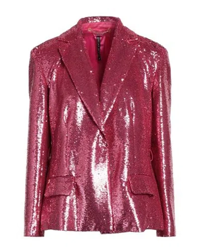 Manila Grace Woman Blazer Fuchsia Size 8 Polyester In Pink