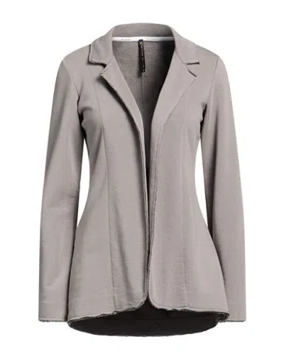 Manila Grace Woman Blazer Grey Size Xl Cotton, Polyester In Gray